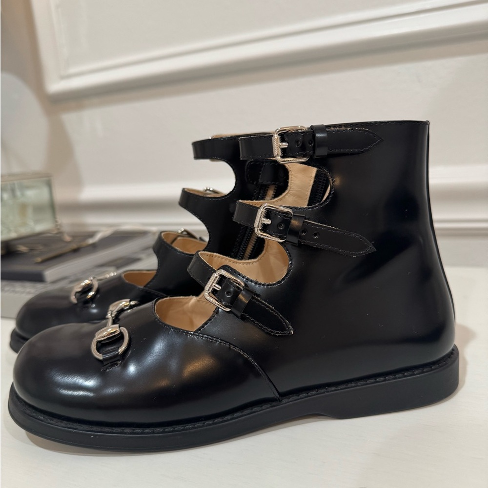 Gucci Black Kids Leather Boots - Picture 5 of 7